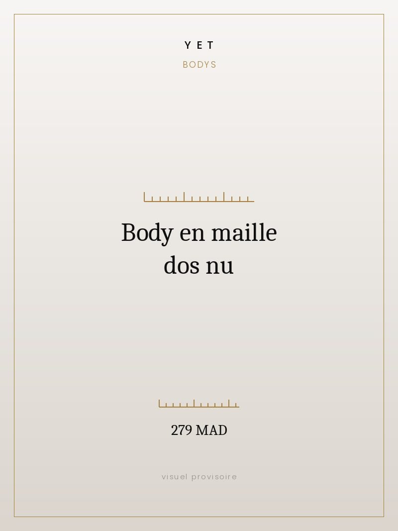 Body en maille dos nu