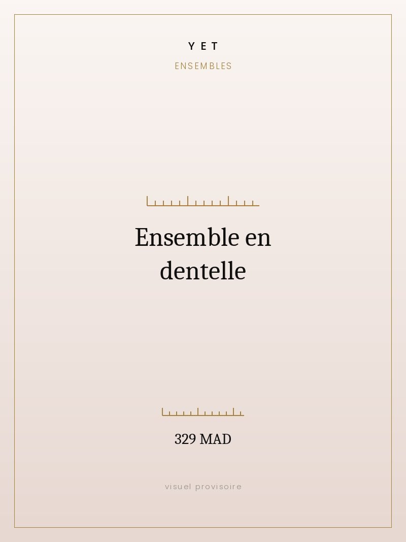 Ensemble en dentelle