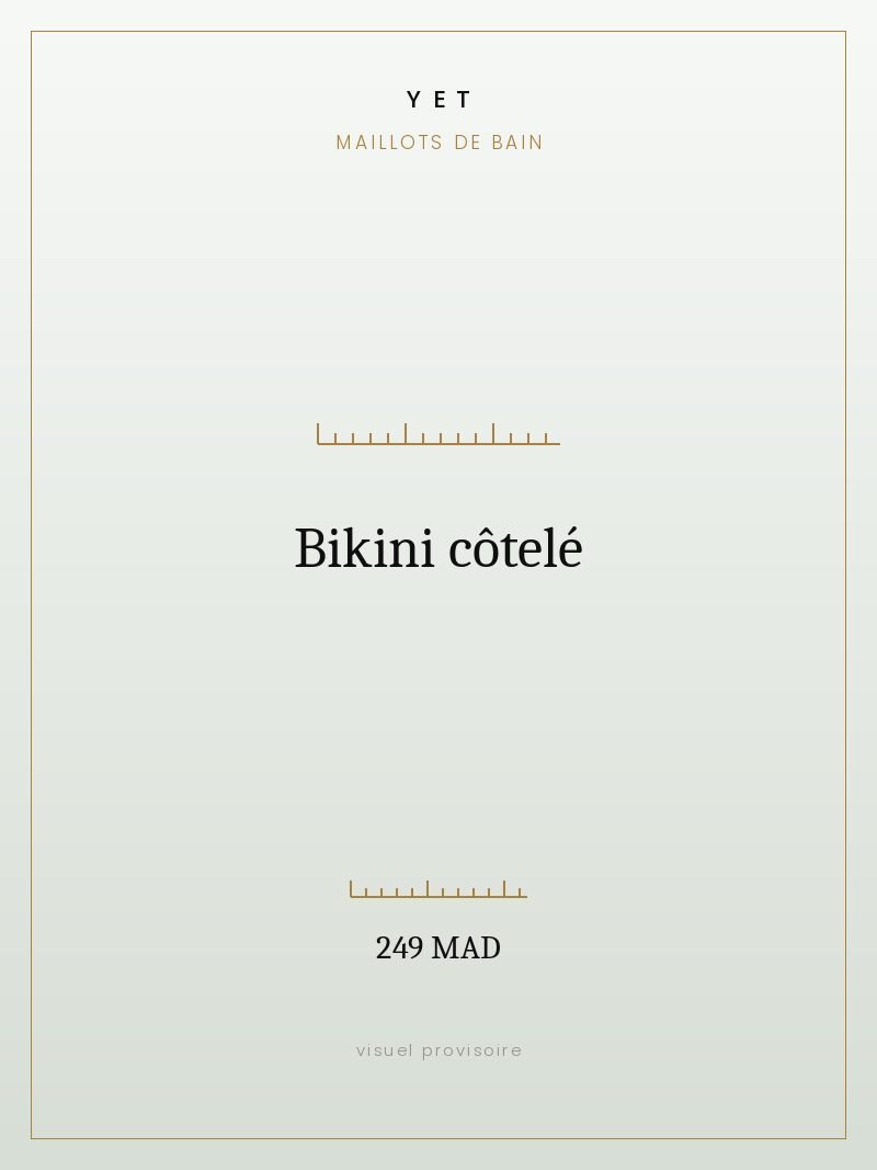 Bikini côtelé
