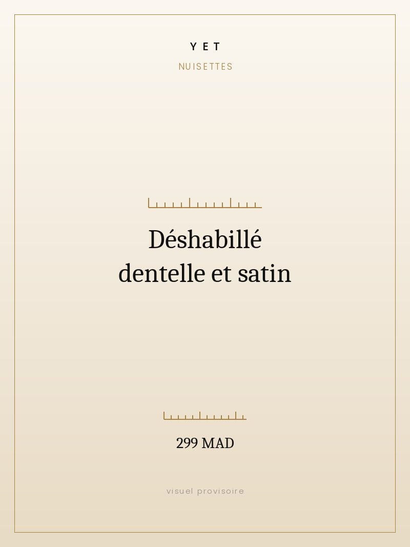 Déshabillé dentelle et satin