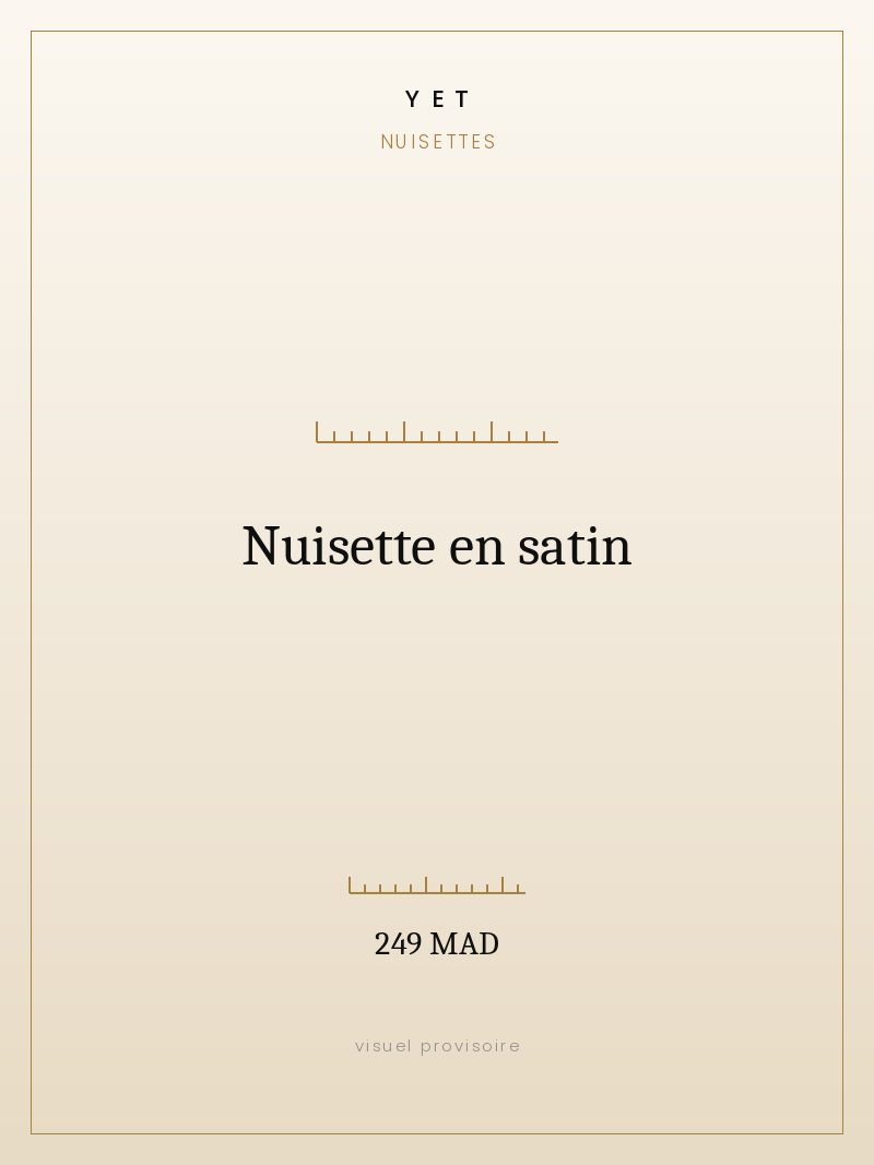 Nuisette en satin