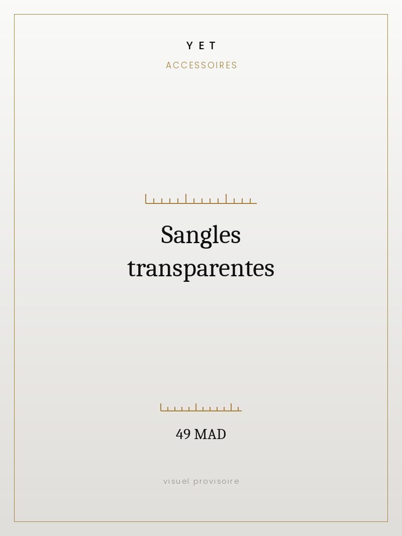 Sangles transparentes
