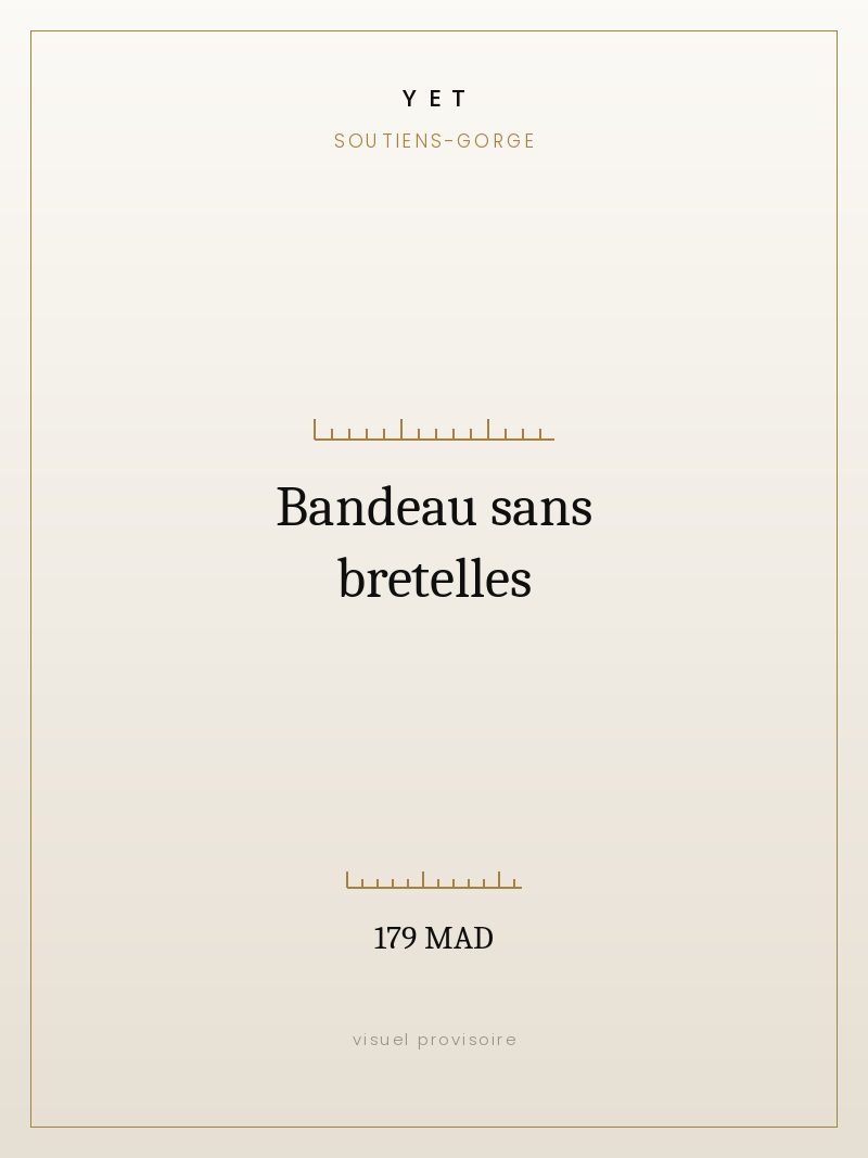 Bandeau sans bretelles