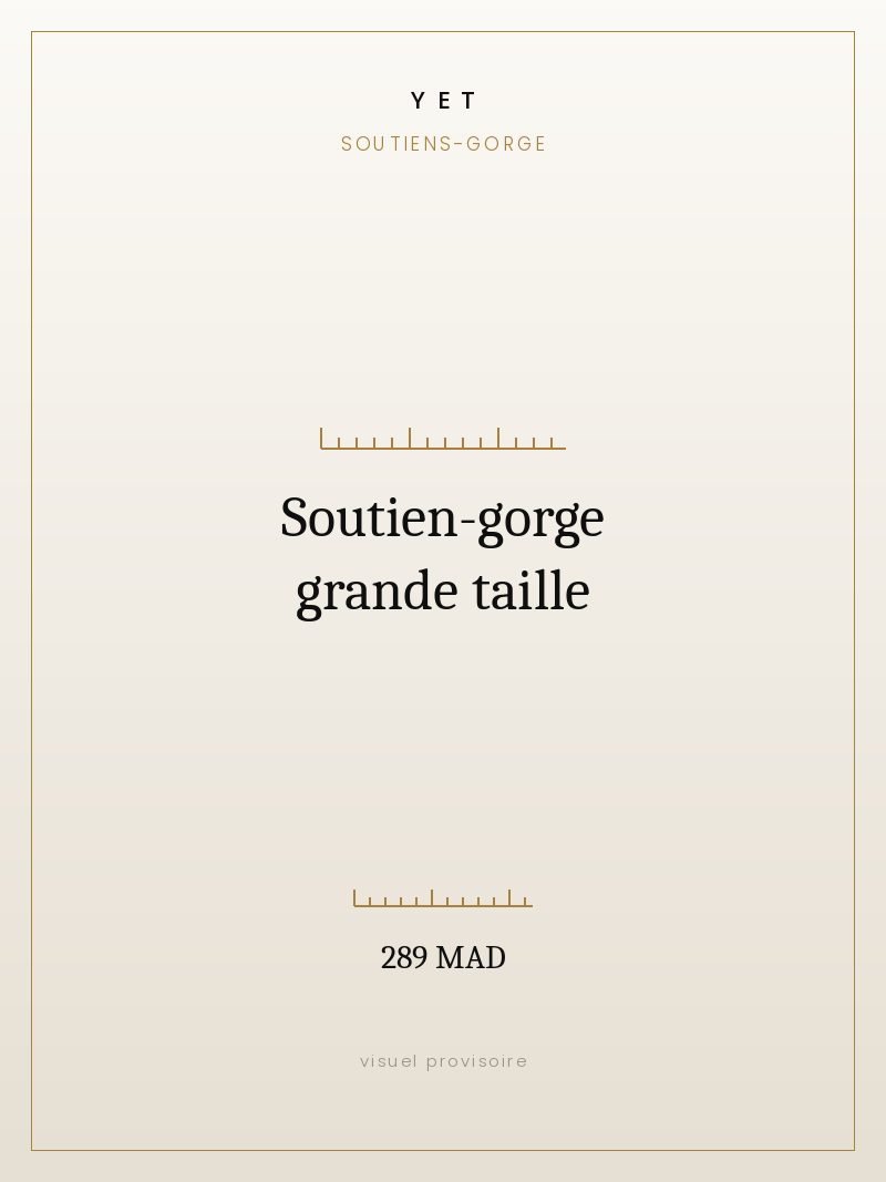 Soutien-gorge grande taille